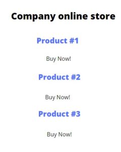 Company-online-store